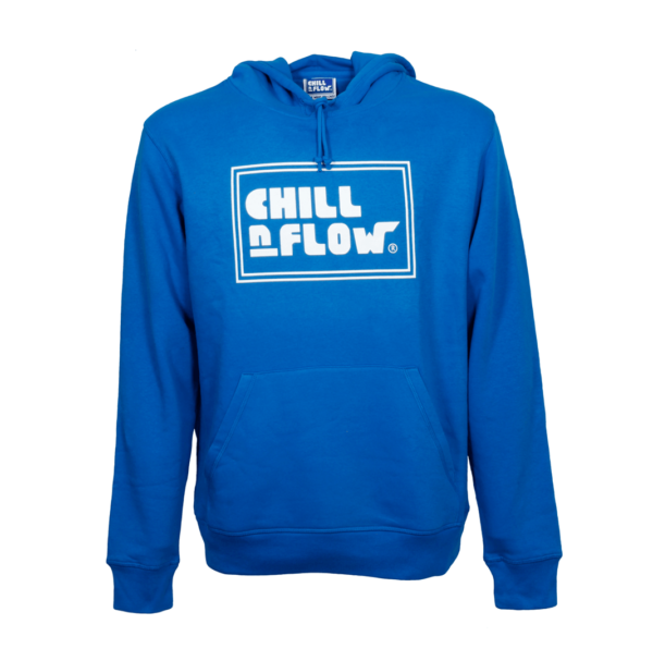 Chill 'n' Flow Logo - Hoodie Blau (Männer)